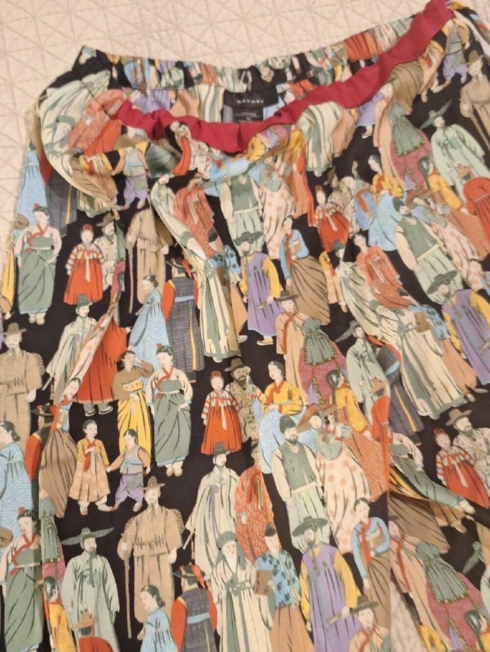 Natori womens asian pj pant drawstring waist. - Picture 2 of 9